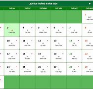Lịch Âm Tháng 8 Năm 2024 Có Bao Nhiêu Ngày